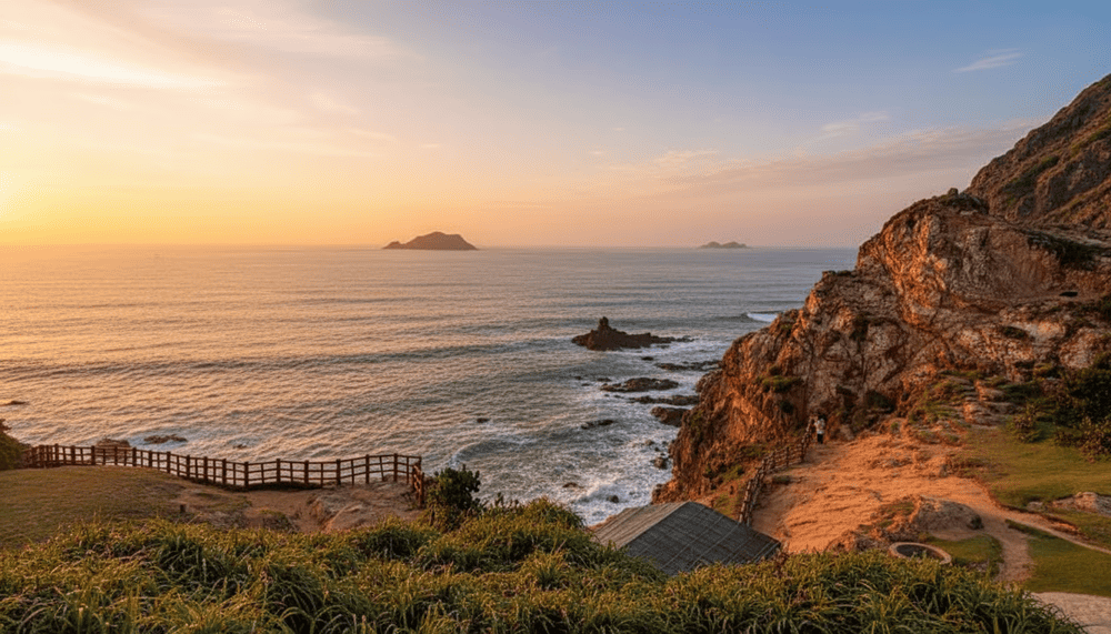 The name "Eo Gio" originates from its location nestled between two high mountain cliffs by the sea